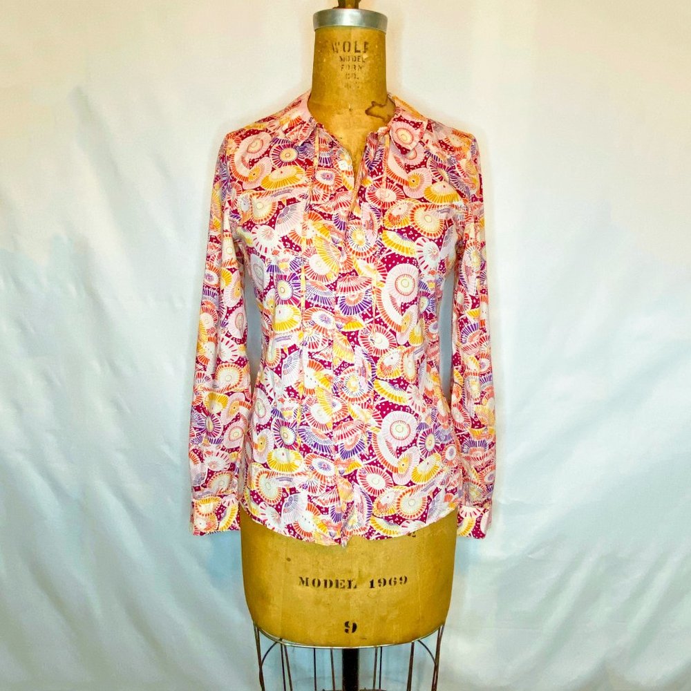 Apc Umbrella Print Buttondown Top - image 5